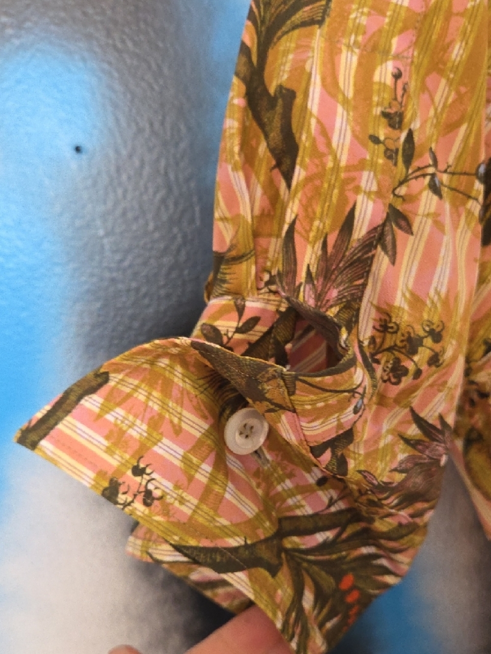Vivienne Westwood Olive & Pink Tropical Shirt Dress - Picture 9 of 12